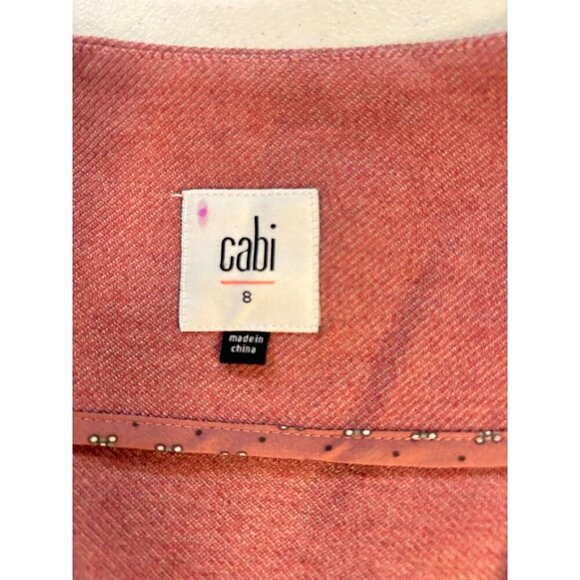 Cabi Applaud Jacket Style 3550 Pink Size 8 - Picture 5 of 6